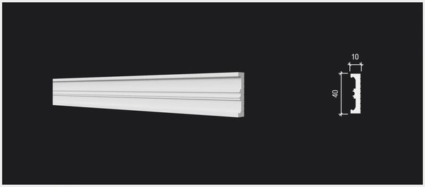 Изображение товара Молдинг Decor-Dizayn DD629 (40х10x2000)