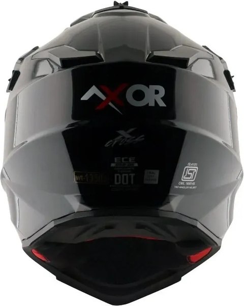 Изображение товара Мотошлем AXOR X-Cross Sc / pm01718287166 (L, черный/красный)