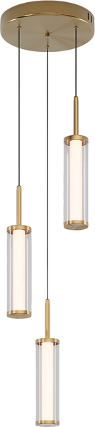 Изображение товара Люстра Евросвет Stark 50386/3 LED 3000 (латунь)