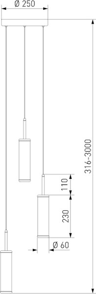 Изображение товара Люстра Евросвет Stark 50386/3 LED 3000 (латунь)