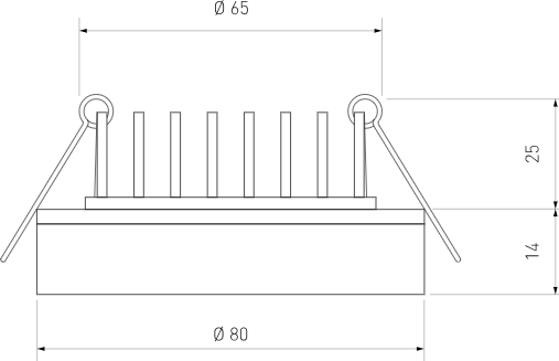 Изображение товара Точечный светильник Elektrostandard Aster DSKR80 5W 4200K (белый)
