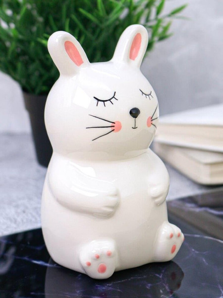 Изображение товара Копилка ILikeGift Sleepy bunny / FC191121 (белый)