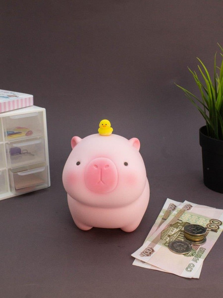 Изображение товара Копилка ILikeGift Capybara Friend Duck / BB2574-8B (розовый)
