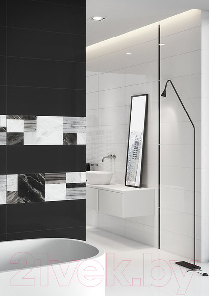 Изображение товара Плитка Opoczno Elegant Classic White Glossy МР705 OP487-009-1 (240x740)