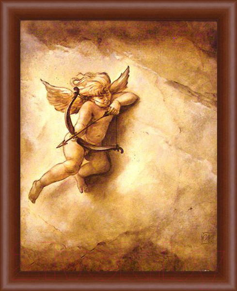 Изображение товара Картина Декарт Ангел, Амур 8Л1489 (в раме)