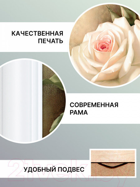 Изображение товара Картина Декарт Розы 8Л0317 (в раме)