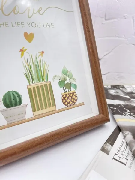 Изображение товара Рамка ILikeGift Indoor plants / FH1508-02 (15x20, темное дерево)