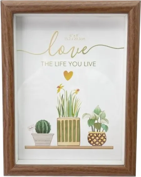 Изображение товара Рамка ILikeGift Indoor plants / FH1508-02 (15x20, темное дерево)