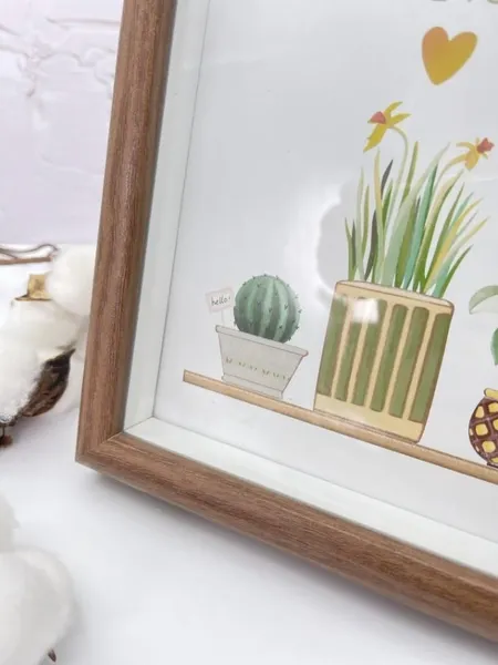 Изображение товара Рамка ILikeGift Indoor plants / FH1508-02 (15x20, темное дерево)