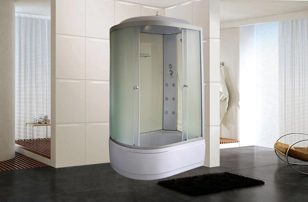 Изображение товара Душевая кабина Oda 8037BMR (белый/матовое стекло)