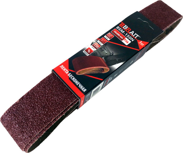 Изображение товара Набор шлифлент Brait BSM-150N 50x686мм зернистость P36 / 21.06.165.061