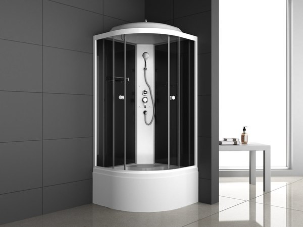 Изображение товара Душевая кабина Oda 8500BT (черный/тонированное стекло)
