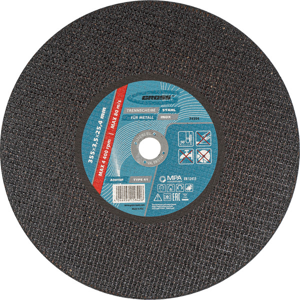 Изображение товара Отрезной диск Gross 355x3.5x25.4мм WA24TBF/ 74394