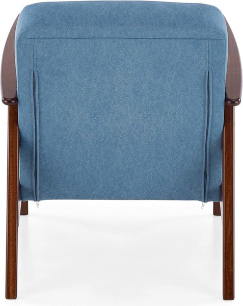 Изображение товара Кресло мягкое Halmar Milano 1S (tap. Castel 74 синий/орех)