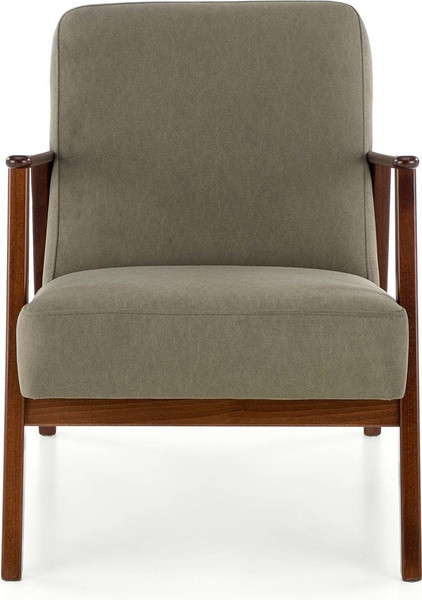 Изображение товара Кресло мягкое Halmar Milano 1S (tap. Castel 39 оливковый/орех)