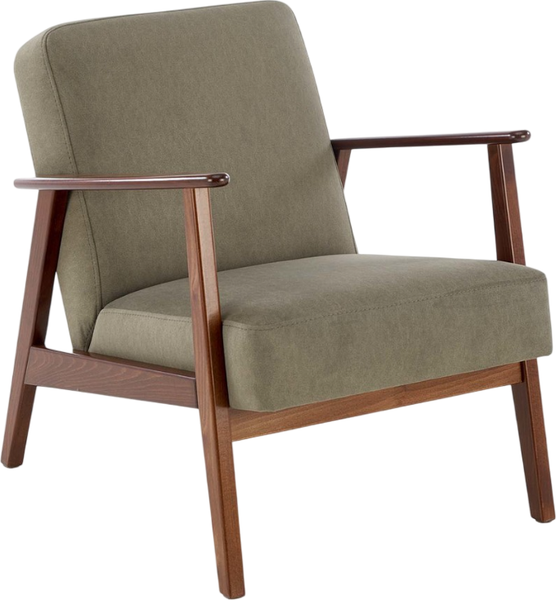 Изображение товара Кресло мягкое Halmar Milano 1S (tap. Castel 39 оливковый/орех)