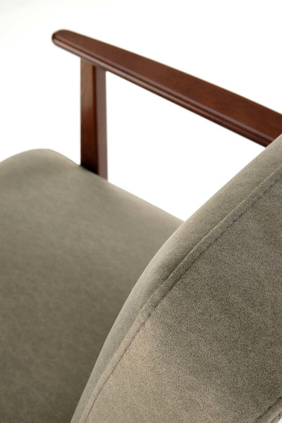 Изображение товара Кресло мягкое Halmar Milano 1S (tap. Castel 39 оливковый/орех)