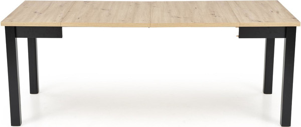 Изображение товара Обеденный стол Halmar Qubik 80-200x80x76 (дуб артизан/черный)