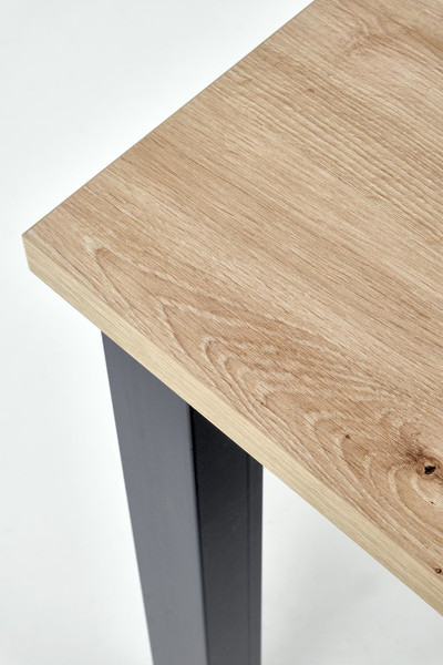 Изображение товара Обеденный стол Halmar Qubik 80-200x80x76 (дуб артизан/черный)