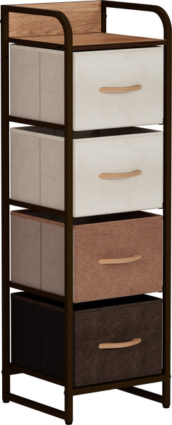 Изображение товара Комод Импэкс Leset Ноа 4 ящика (коричневый/бежевый)