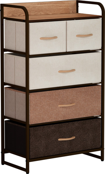 Изображение товара Комод Импэкс Leset Ноа 5 ящиков (коричневый/бежевый)