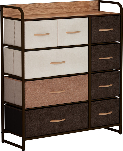 Изображение товара Комод Импэкс Leset Ноа 9 ящиков (коричневый/бежевый)