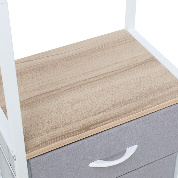 Изображение товара Секция в прихожую Импэкс Leset Ноа с вешалкой (белый/светло-серый)