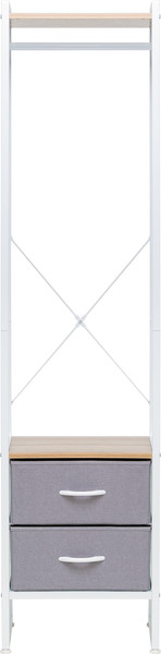 Изображение товара Секция в прихожую Импэкс Leset Ноа с вешалкой (белый/светло-серый)
