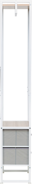 Изображение товара Секция в прихожую Импэкс Leset Ноа с вешалкой (белый/светло-серый)