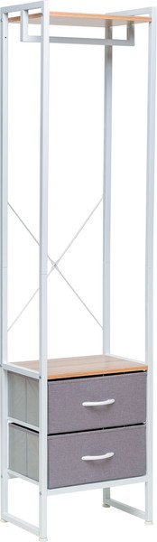 Изображение товара Секция в прихожую Импэкс Leset Ноа с вешалкой (белый/светло-серый)