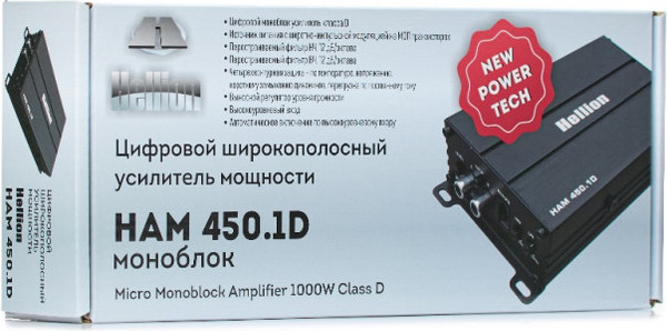 Изображение товара Автомобильный усилитель Hellion HAM-450.1D
