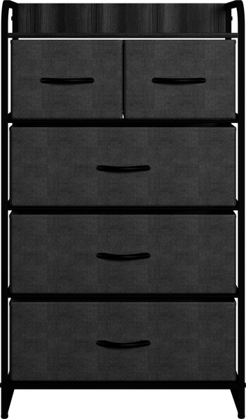 Изображение товара Комод Импэкс Leset Ноа 5 ящиков (черный/темно-серый)