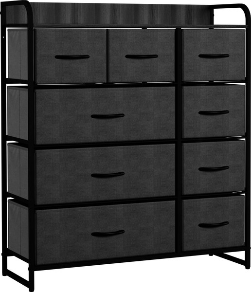 Изображение товара Комод Импэкс Leset Ноа 9 ящиков (черный/темно-серый)