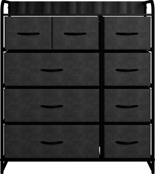 Изображение товара Комод Импэкс Leset Ноа 9 ящиков (черный/темно-серый)