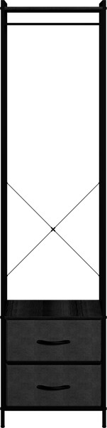 Изображение товара Секция в прихожую Импэкс Leset Ноа с вешалкой (черный/темно-серый)