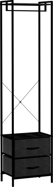 Изображение товара Секция в прихожую Импэкс Leset Ноа с вешалкой (черный/темно-серый)