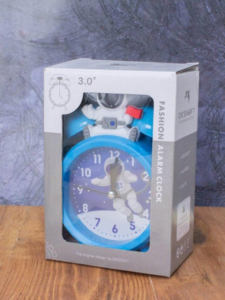 Изображение товара Настольные часы ILikeGift Astronaut on the moon / 2108-28-02 (синий)