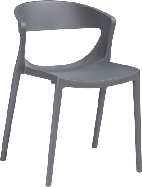 Изображение товара Стул пластиковый Woodville Градно / 589898 (серый)