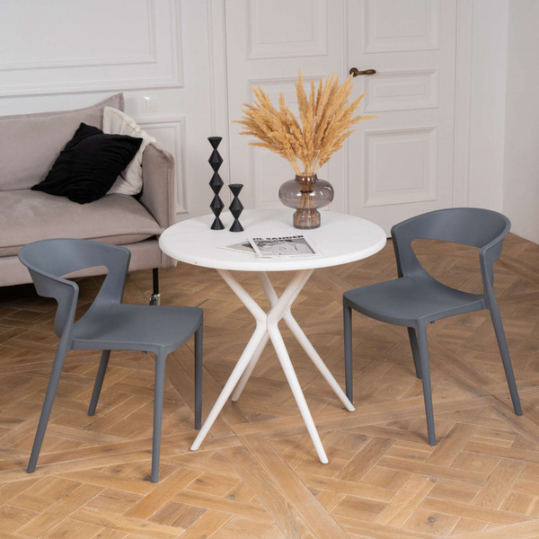 Изображение товара Стул пластиковый Woodville Градно / 589898 (серый)