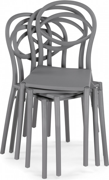 Изображение товара Стул пластиковый Woodville Simple / 15740 (серый)