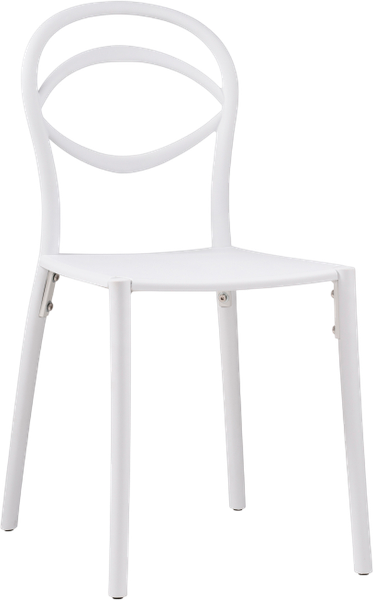 Изображение товара Стул пластиковый Woodville Simple / 15739 (белый)