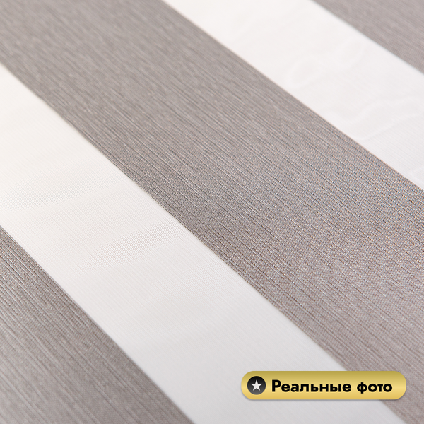 Изображение товара Рулонная электроштора НеоФьюжен Юпитер 130х250 левая (светло-серый, черная фурнитура)