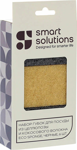 Изображение товара Набор губок для мытья посуды Smart Solutions Eco Sponge SS0000283 (6шт)