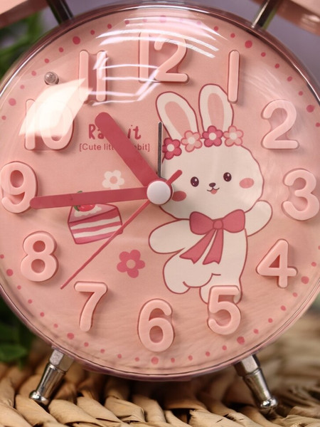 Изображение товара Настольные часы ILikeGift Clear wake-up with animals / HL-5140-02 (pink bunny)