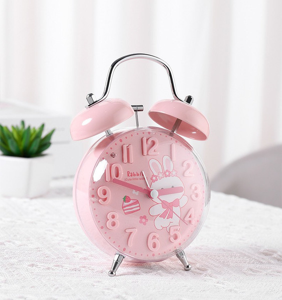Изображение товара Настольные часы ILikeGift Clear wake-up with animals / HL-5140-02 (pink bunny)