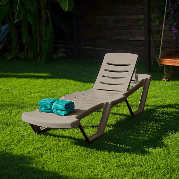 Изображение товара Шезлонг Ellastik Plast Элластик лм 187x63.5x32 (капучино)
