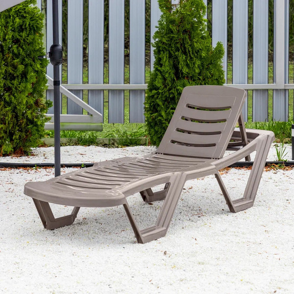 Изображение товара Шезлонг Ellastik Plast Элластик лм 187x63.5x32 (капучино)