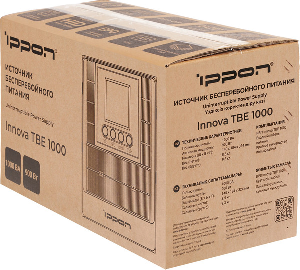 Изображение товара ИБП IPPON Innova TBE 1000 / 2050426