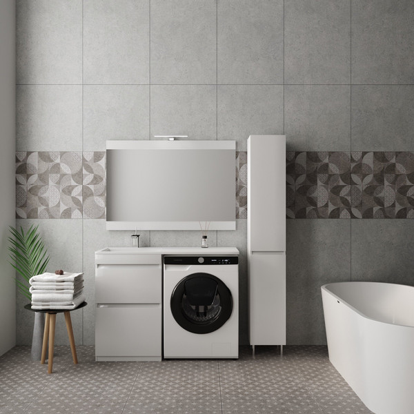 Изображение товара Тумба под умывальник Symbolite Даллас 115 Люкс Plus (белый)