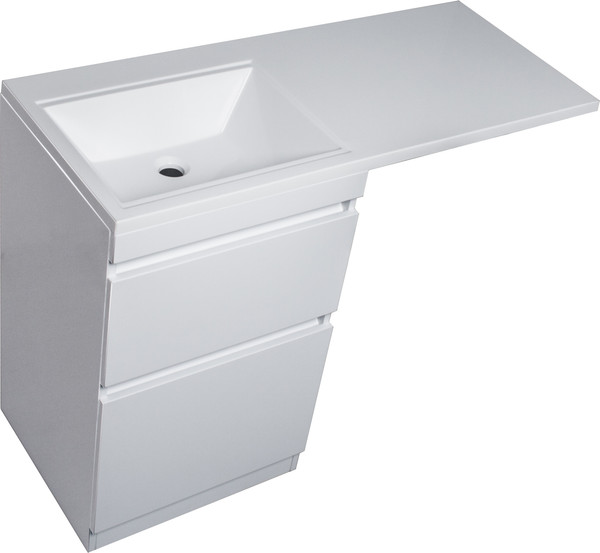 Изображение товара Тумба под умывальник Symbolite Даллас 115 Люкс Plus (белый)